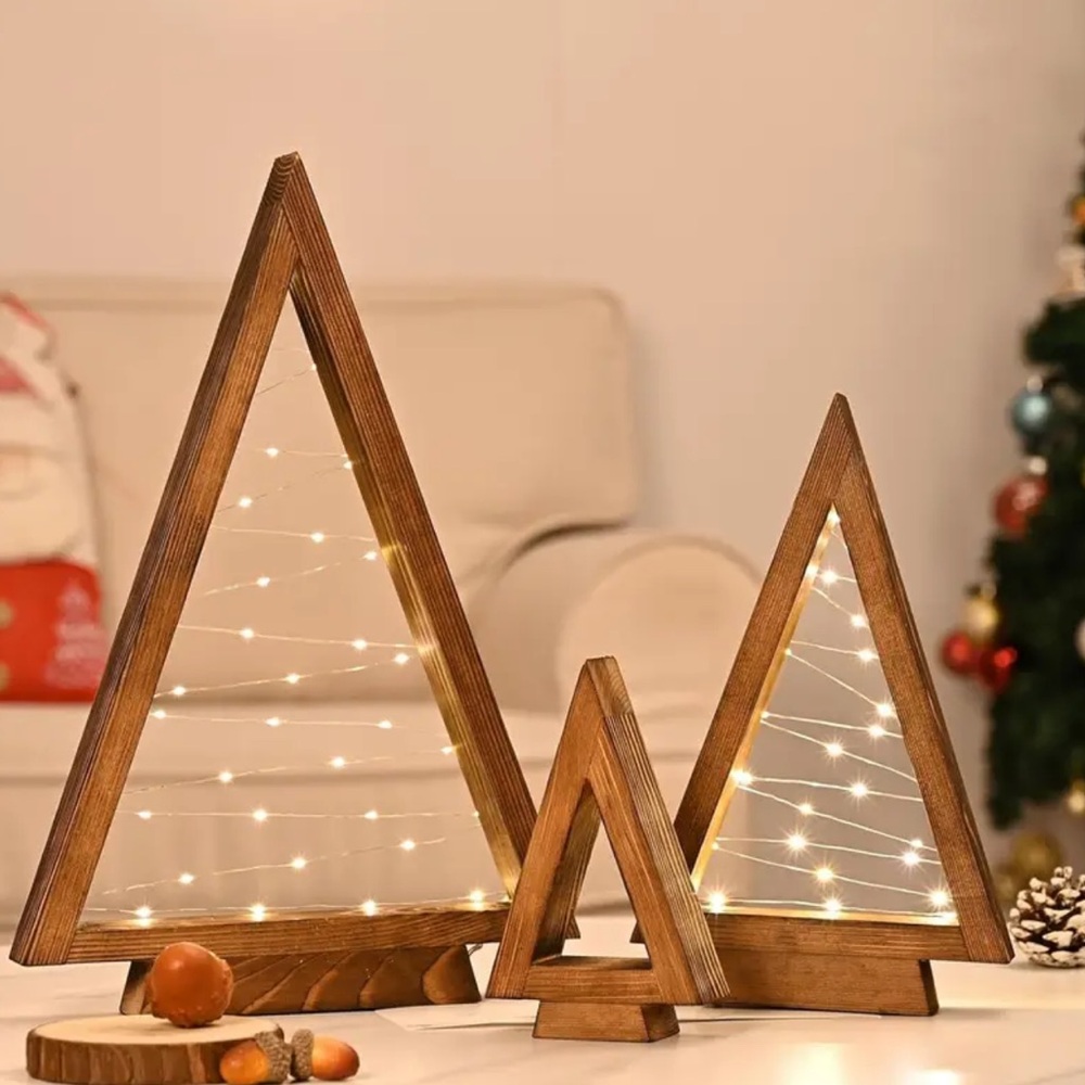 Modern Farmhouse Wooden Christmas Trees Holiday Décor by AJ SouthernCharm - Picture 4 of 4